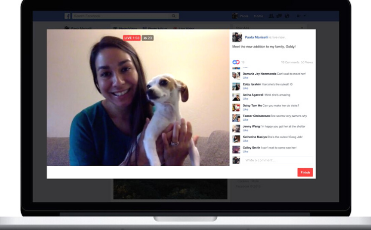 Facebook Live on Computer  